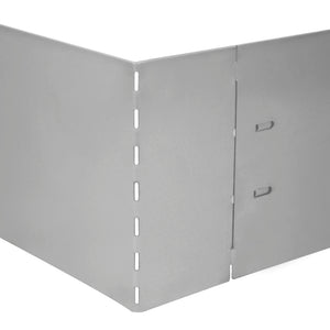 Set 5 pz Bordo prato flessibile in acciaio galvanizzato 100 x 14 cm