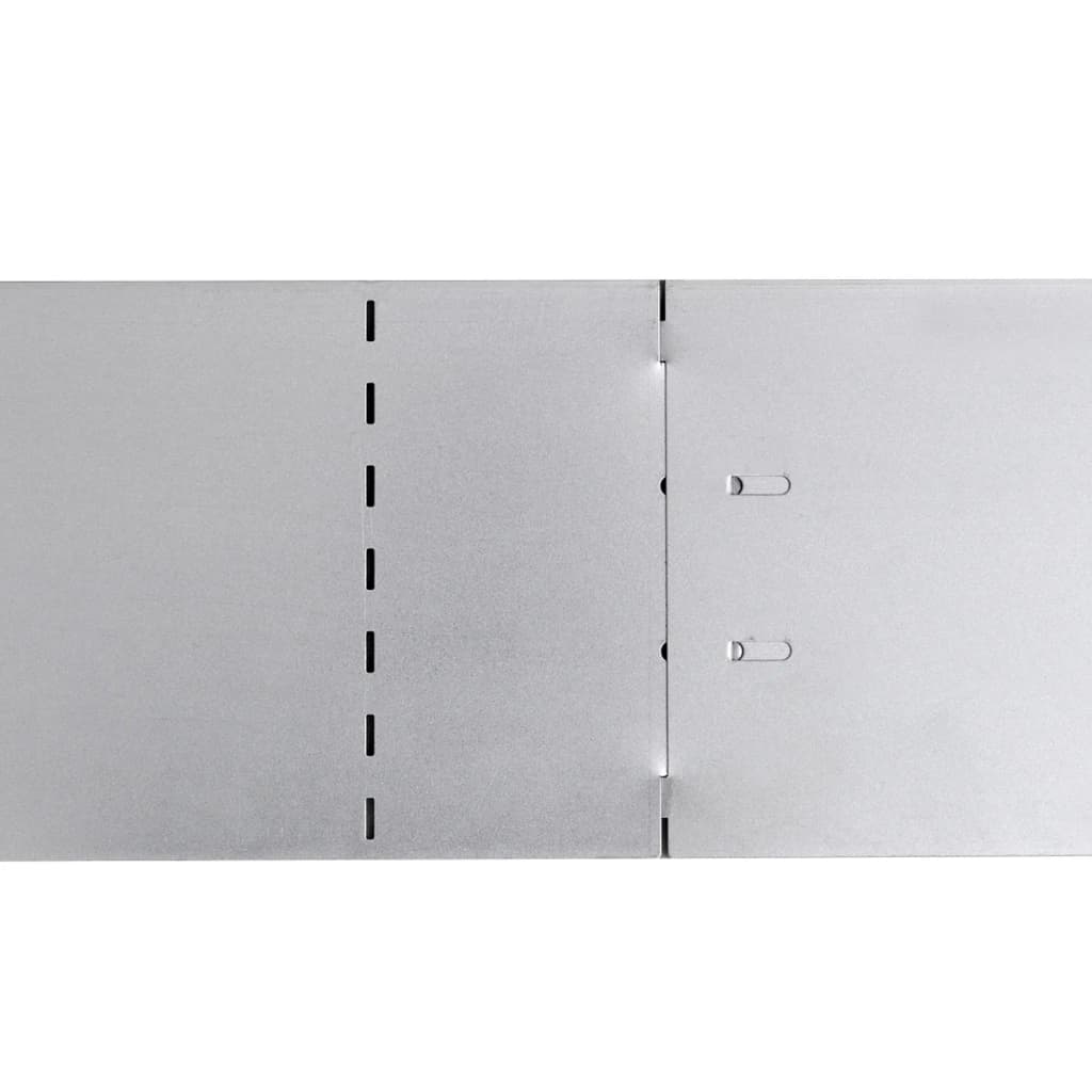 Set 5 pz Bordo prato flessibile in acciaio galvanizzato 100 x 14 cm