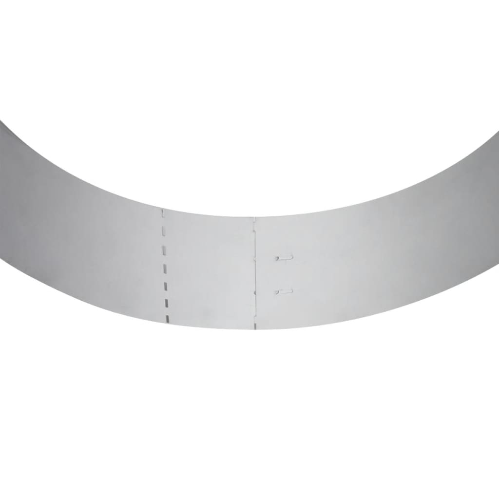 Set 5 pz Bordo prato flessibile in acciaio galvanizzato 100 x 14 cm