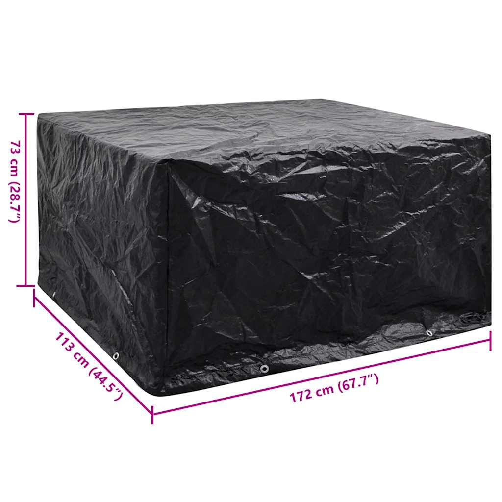 Copertura per Mobili da Giardino con 8 Occhielli 172x113x73 cm 41638