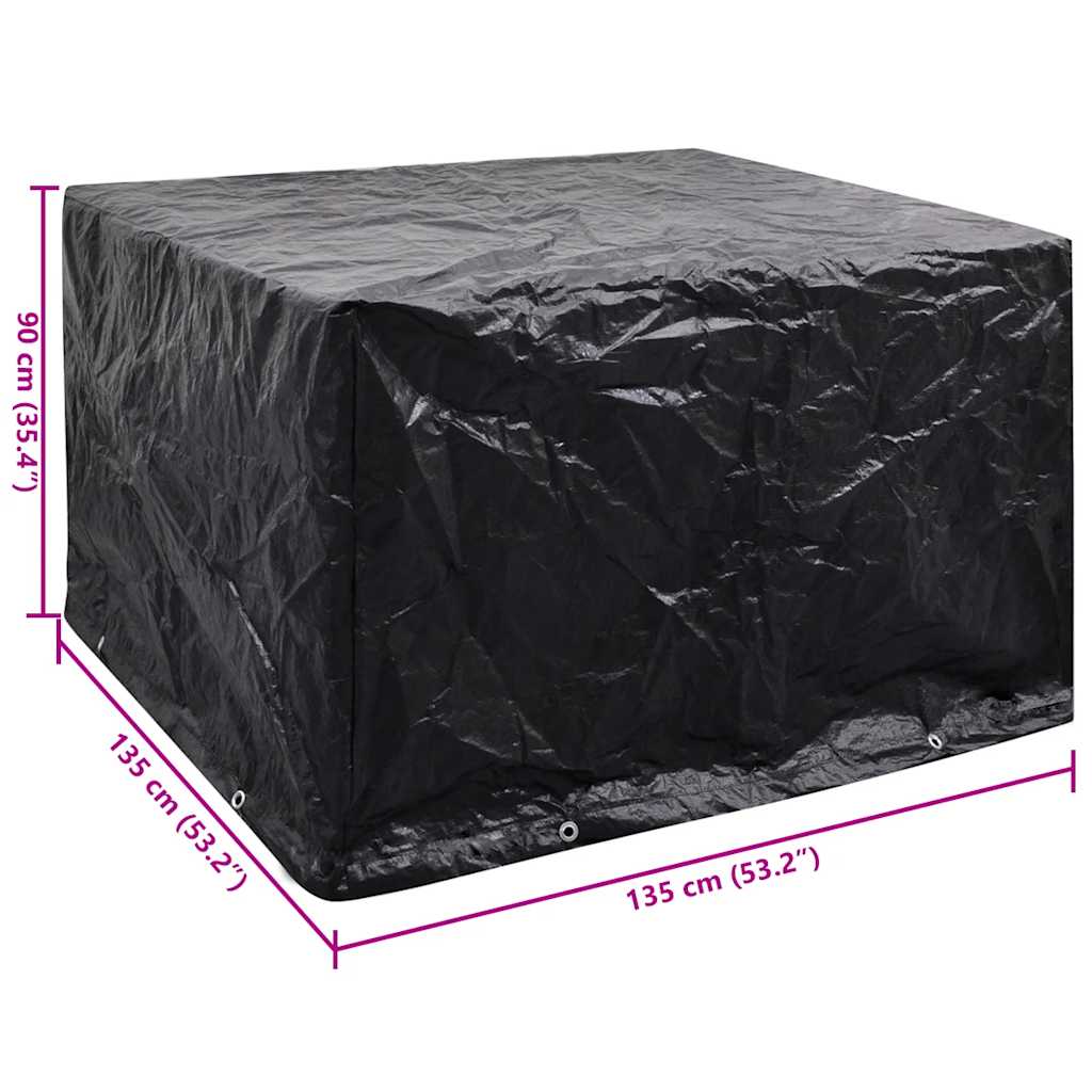 Copertura per Mobili da Giardino con 8 Occhielli 135x135x90 cm 41645