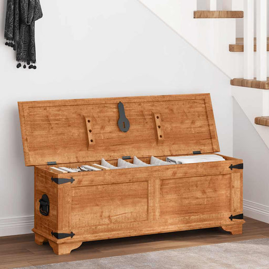 Cassapanca di Stoccaggio in Legno Ruvido di Mango 241635