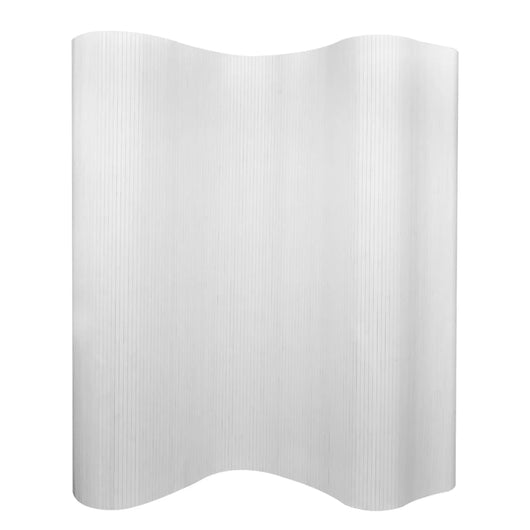 Pannello Divisore per la Stanza in Bambù Bianco 250x165 cm 241670
