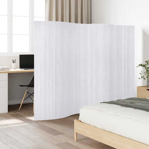 Pannello Divisore per la Stanza in Bambù Bianco 250x165 cm 241670
