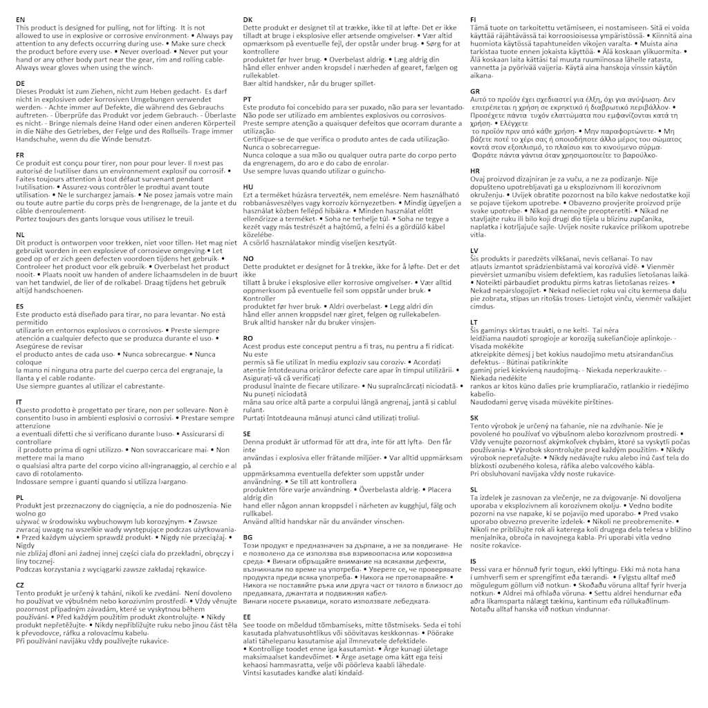 Argano a Mano 360 kg 141628