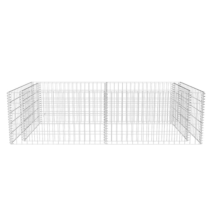 Gabbione Fioriera in Acciaio Zincato 180x90x50 cm 141624