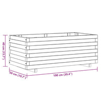 Letto Rialzato 100x50x40 cm in Legno Rettangolare 41660