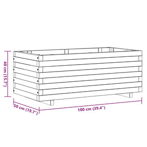 Letto Rialzato 100x50x40 cm in Legno Rettangolare 41660