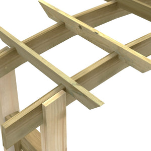 Arco a Traliccio 150x60x210 cm in Legno 41662