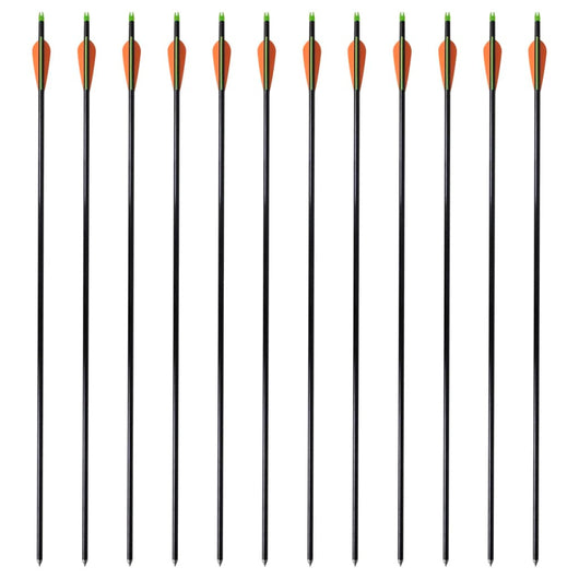 Frecce per Arco Composito Standard 12 pz 30" 0,8 cm Fibra Vetrocod mxl 97237