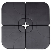 Ombrellone da Giardino in Alluminio con Base Portatile Verde 271717