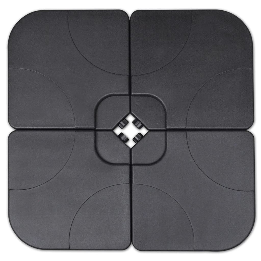 Ombrellone in alluminio con base mobile diametro: 5 m verde 02_0008736