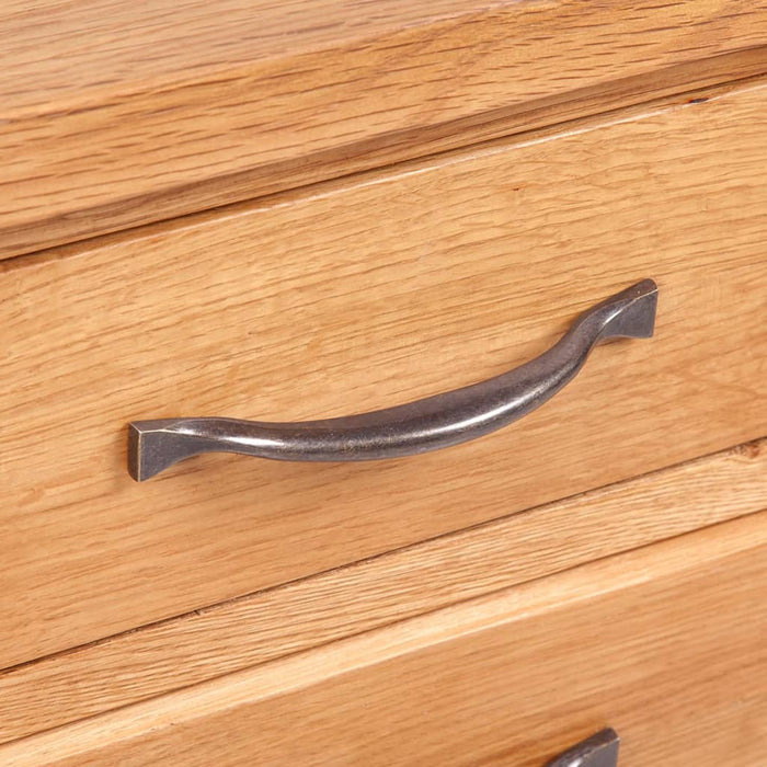 Comodino con 3 Cassetti 40x30x54 cm in Legno Massello di Rovere cod mxl 61901