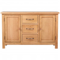 Credenza con 3 Cassetti 110x33,5x70 cm in Massello di Rovere cod mxl 10214