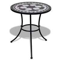 Set da Bistrot 3 pz in Piastrelle di Ceramica Nero e Bianco 271772
