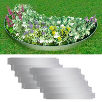 Set 10 pz Bordo prato flessibile in acciaio galvanizzato 100 x 14 cm 271782