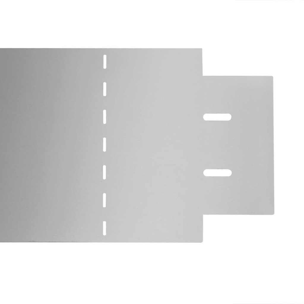 Set 15 pz Bordo prato flessibile in acciaio galvanizzato 100 x 14 cm