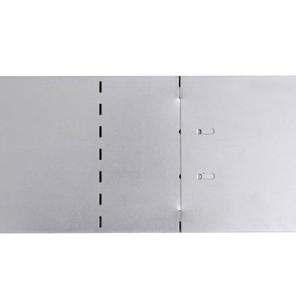 Set 15 pz Bordo prato flessibile in acciaio galvanizzato 100 x 14 cm