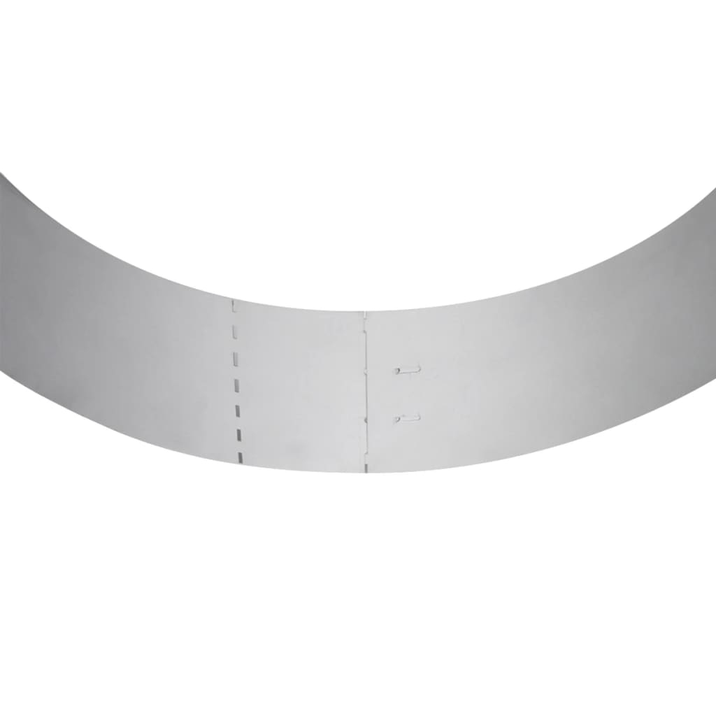 Set 15 pz Bordo prato flessibile in acciaio galvanizzato 100 x 14 cm