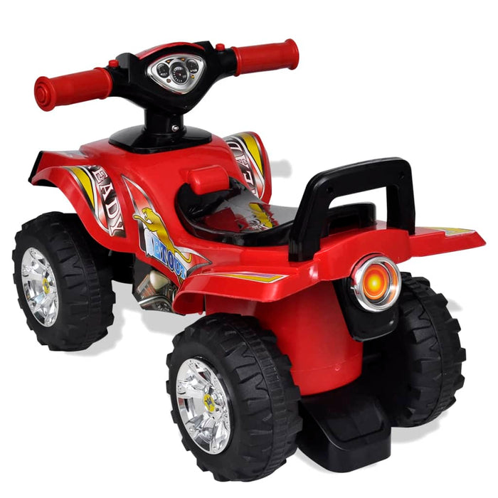Quad rosso per bambini con suoni e luci 02_0005266