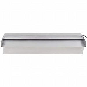 Cascata per Laghetto Rettangolare con LED in Acciaio Inox 45 cm 41672