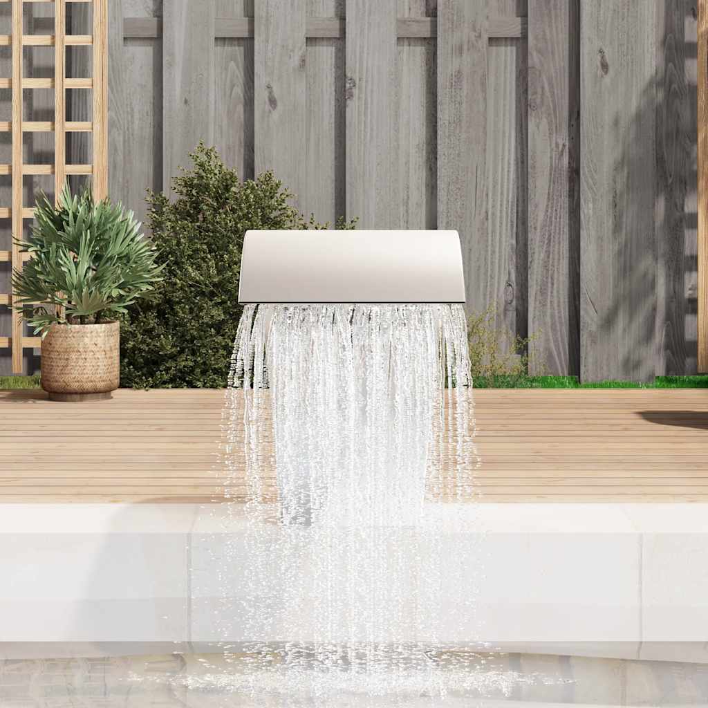 Cascata da Giardino in Acciaio Inossidabile 45x30x60 cm   cod mxl 77822