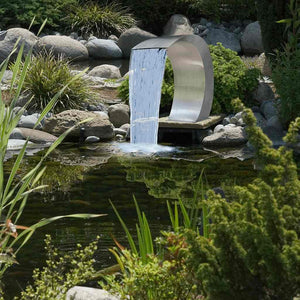 Cascata da Giardino in Acciaio Inossidabile 45x30x60 cm 41685