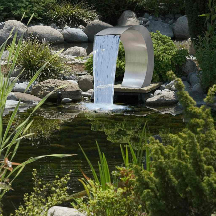 Cascata da Giardino in Acciaio Inossidabile 45x30x60 cm 41685