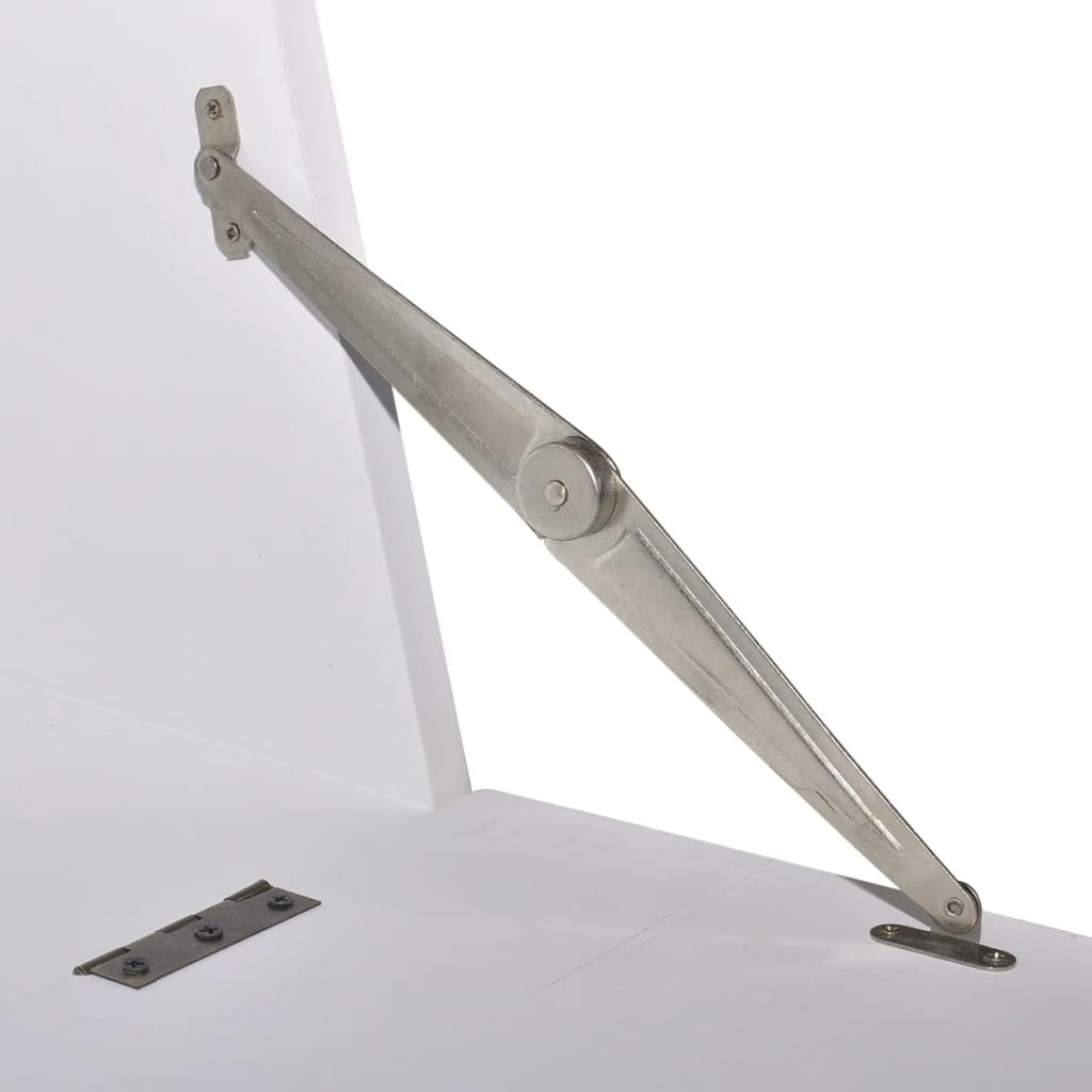 Scrivania tavolo postazione computer mobile studio in stile francese legno bianco 02_0023780