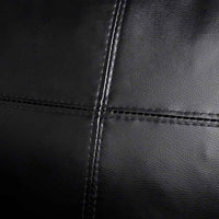 Divano Componibile a 3 Posti in Pelle Artificiale Nero 241979