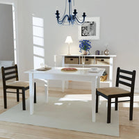 Sedie da Pranzo 2 pz Marroni in Massello di Hevea e Velluto cod mxl 15111