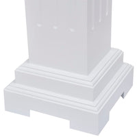 Supporto per piante a colonna quadrata classica in mdf bianco 02_0045034