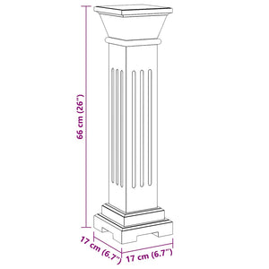 Supporto piante forma pilastro classico quadrato MDF 241849