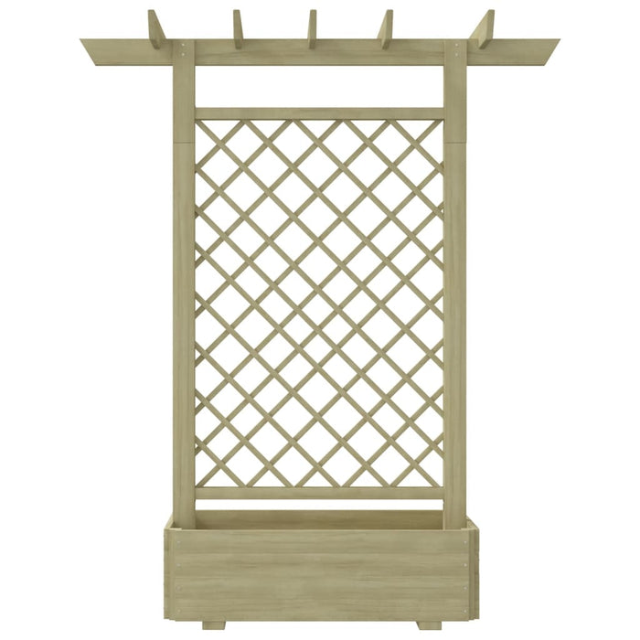 Fioriera con Pergolato da Giardino 162x56x204 cm in Legno 41702