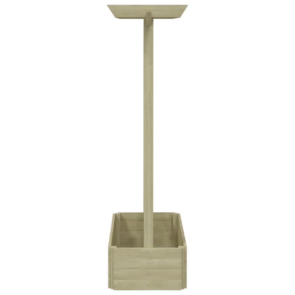 Fioriera con Pergolato da Giardino-Vaso di fiori 162x56x204 cm in Legno