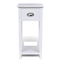 Comodino con 1 Cassetto Bianco 242040