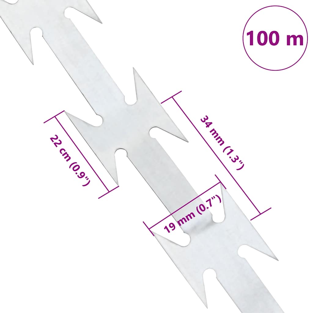 BTO-22 NATO Filo Spinato 100 m in Acciaio cod mxl 59135