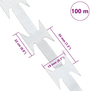 BTO-22 NATO Filo Spinato 100 m in Acciaio cod mxl 59135