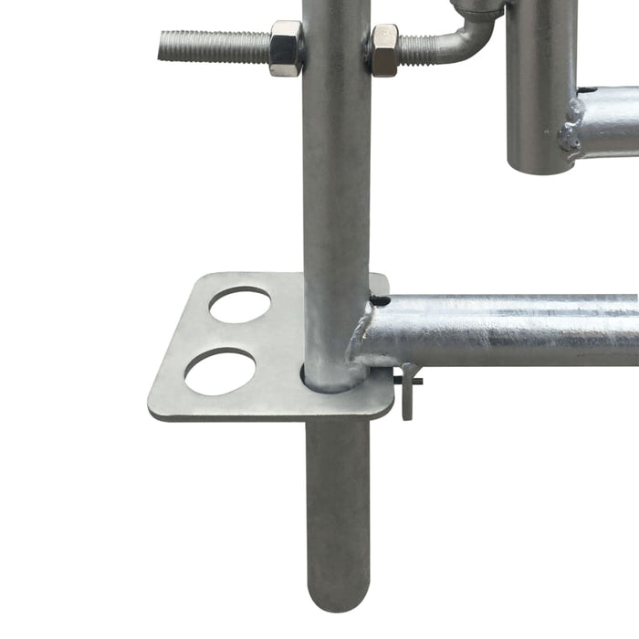 Box per Pecore in Acciaio Zincato a 4 Pannelli 137x137x92 cm 141814