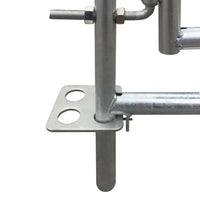 vidaXL Box Pecore in Acciaio Zincato 4 Pannelli 137 x 137 x 92 cm