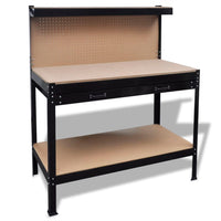 Banco da Lavoro con Pannello Forato e Cassetto 141769