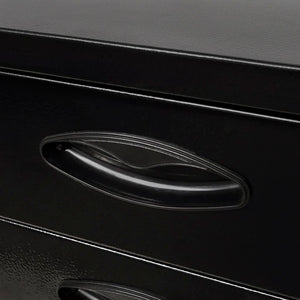 Cassettiera Porta Attrezzi in Metallo con 3 Cassetti Nera 20121