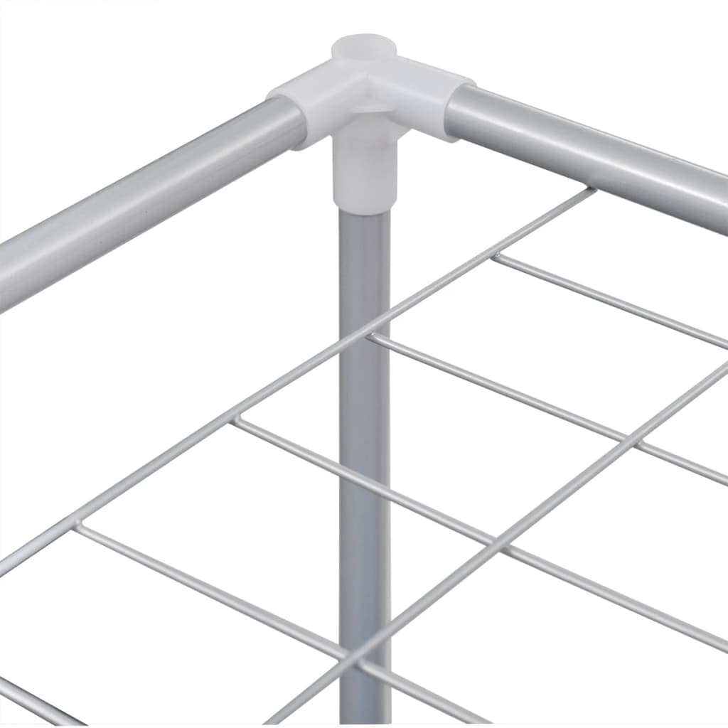 Struttura Portabiancheria a 2 Sezioni con Stendibiancheria