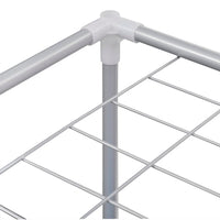 Struttura Portabiancheria a 2 Sezioni con Stendibiancheria