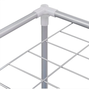 Struttura Portabiancheria a 2 Sezioni con Stendibiancheria