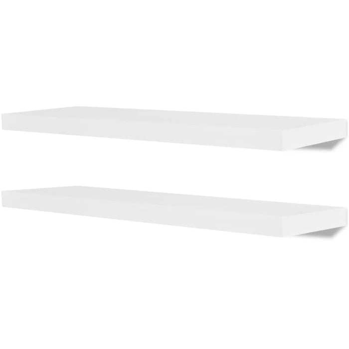 2 Mensole per pareti Bianche MDF per Libri/DVD cod mxl 53753