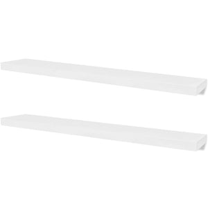 2 Mensole per pareti Bianche MDF per Libri/DVD cod mxl 48646