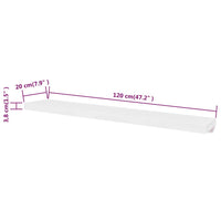 2 Mensole per pareti Bianche MDF per Libri/DVD cod mxl 48646