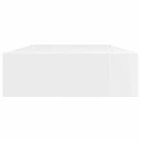 Mensola per Pareti Nera in MDF per Libri/DVD 242188