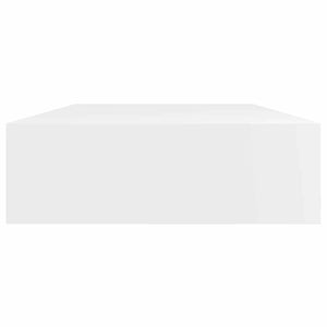 Mensola per Pareti Nera in MDF per Libri/DVD 242188